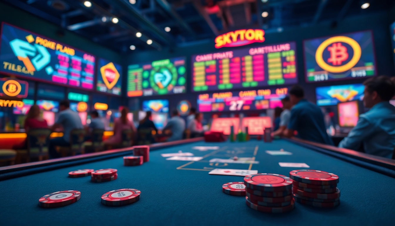 Casino en ligne crypto vibrant et dynamique avec des jeux et des joueurs engagés.