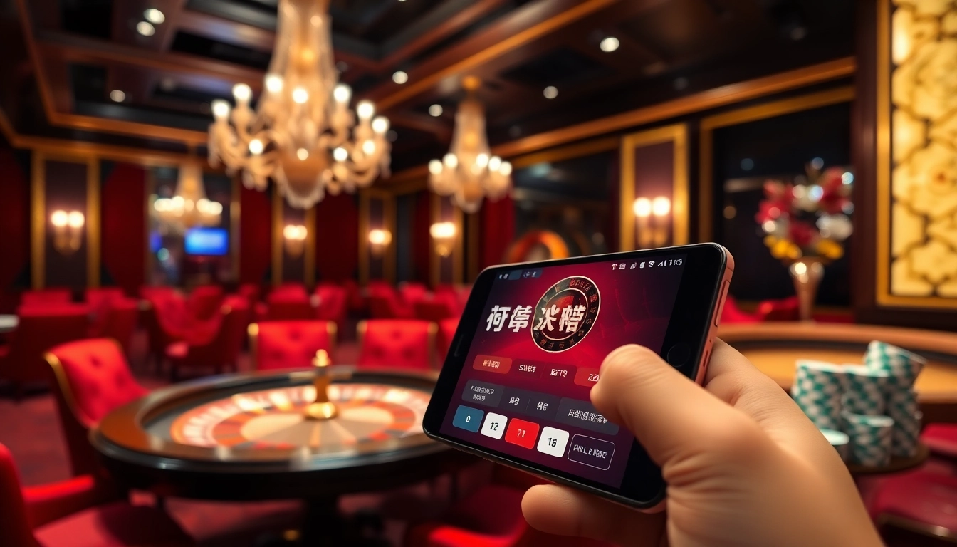 Engage in the thrilling app tài xỉu online experience with colorful dice and betting options displayed on a mobile device.
