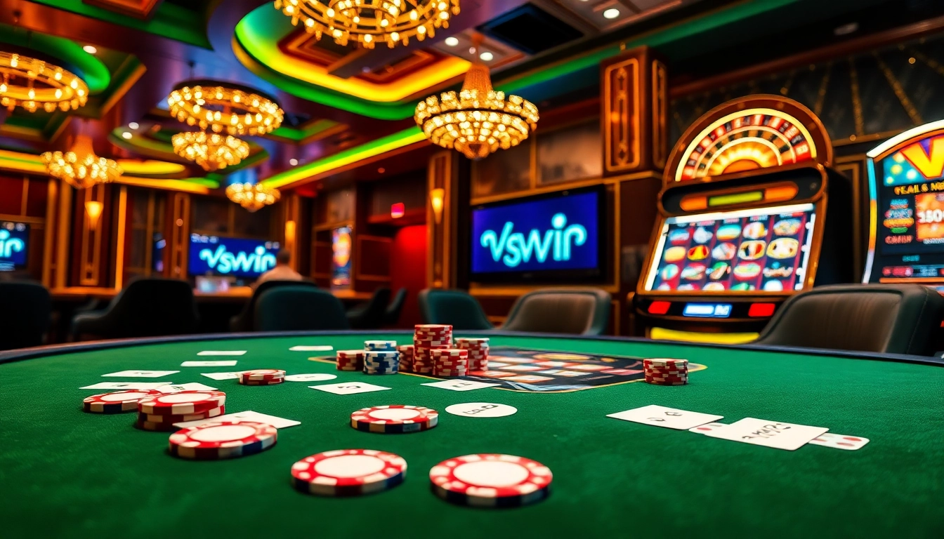 Experience thrilling gameplay at VSWIN casino with vibrant tables and exciting slots.