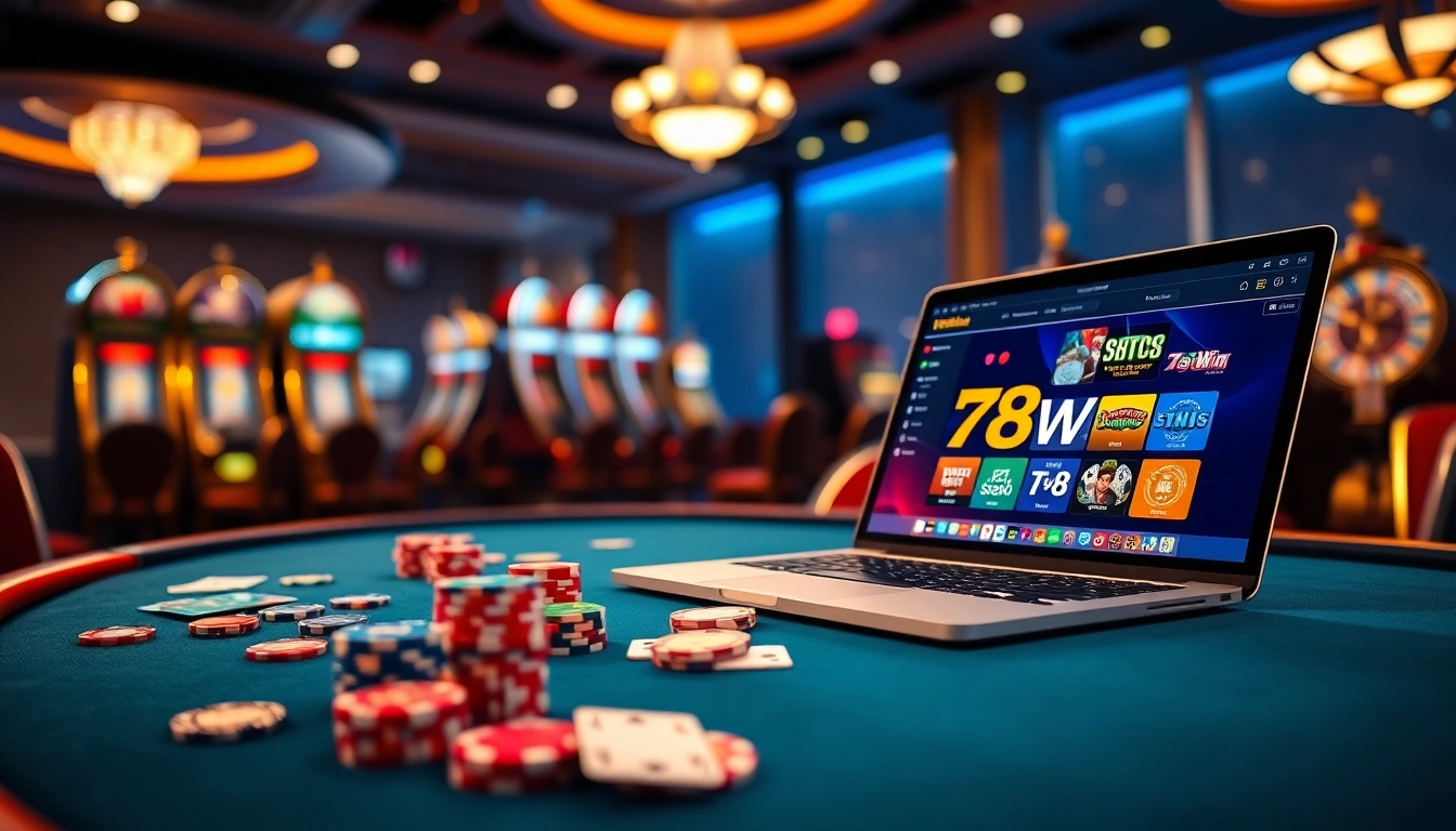 Experience the excitement of gambling with 78Win at a luxury casino table.