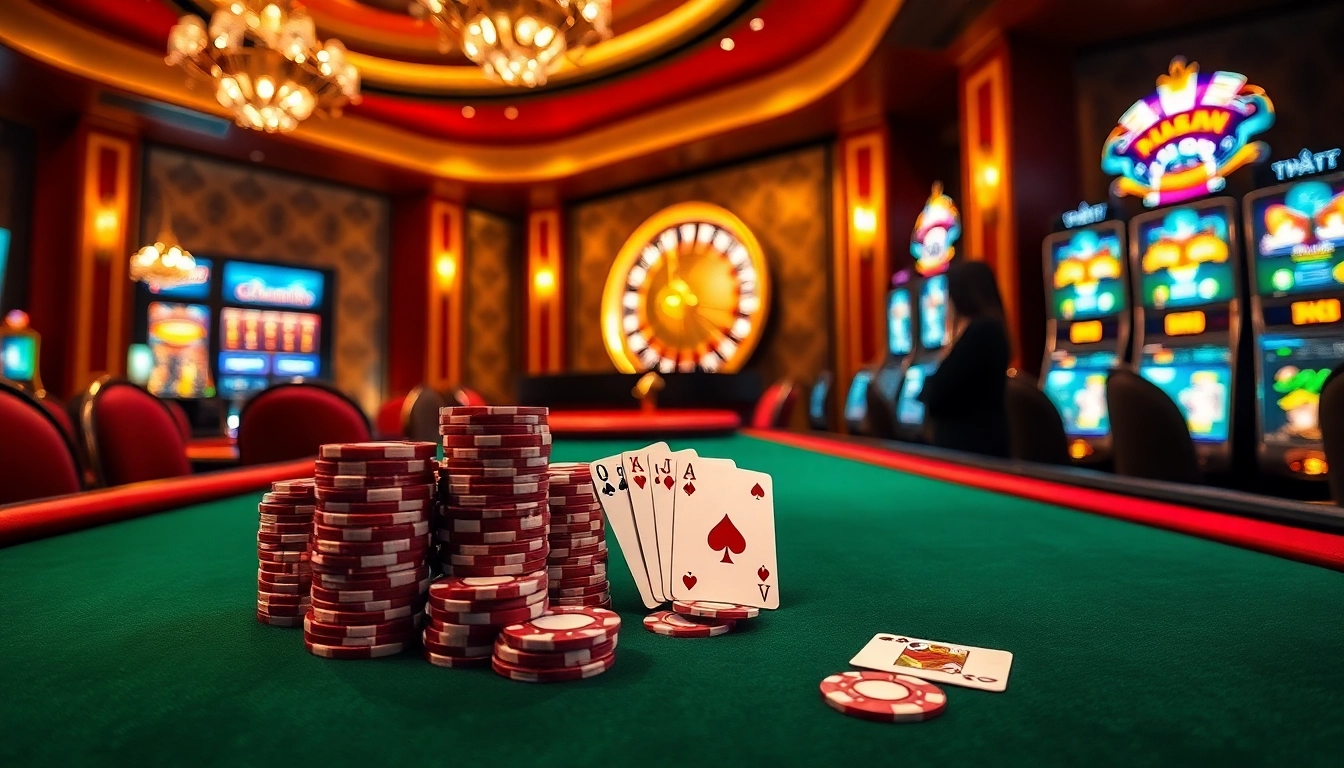 Experience the excitement of TOP nhà cái uy tín with vibrant cards and luxurious casino ambiance.