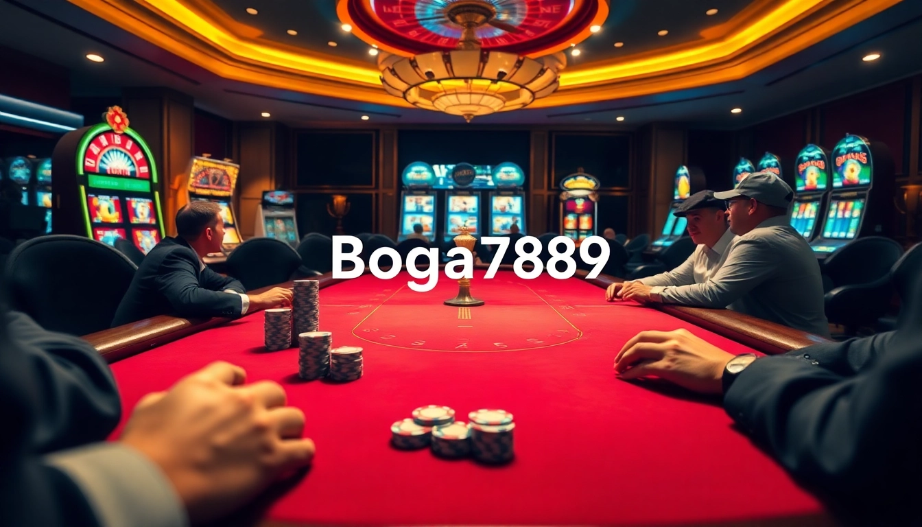 Boga789 offers an immersive casino experience with intense poker gameplay and vibrant slot machines.