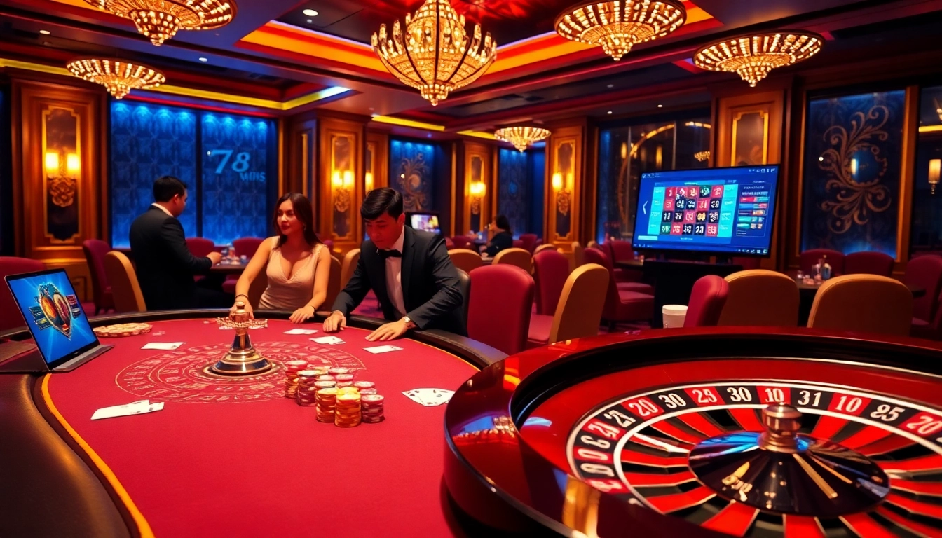 Experience immersive gameplay at 78wins.io with vibrant casino tables and thrilling winning moments.