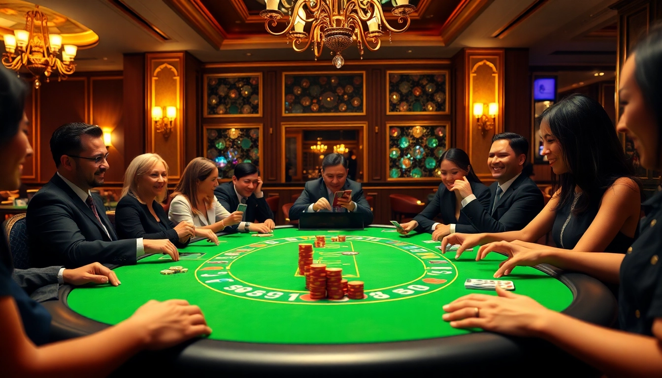 Jouez au meilleur casino en ligne, avec des cartes et des jetons sur une table élégante.